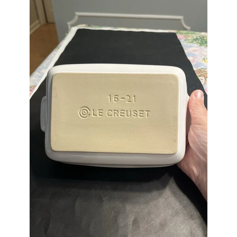 LE CREUSET Stoneware Rectangular & Oval Baking Dish Cotton White New